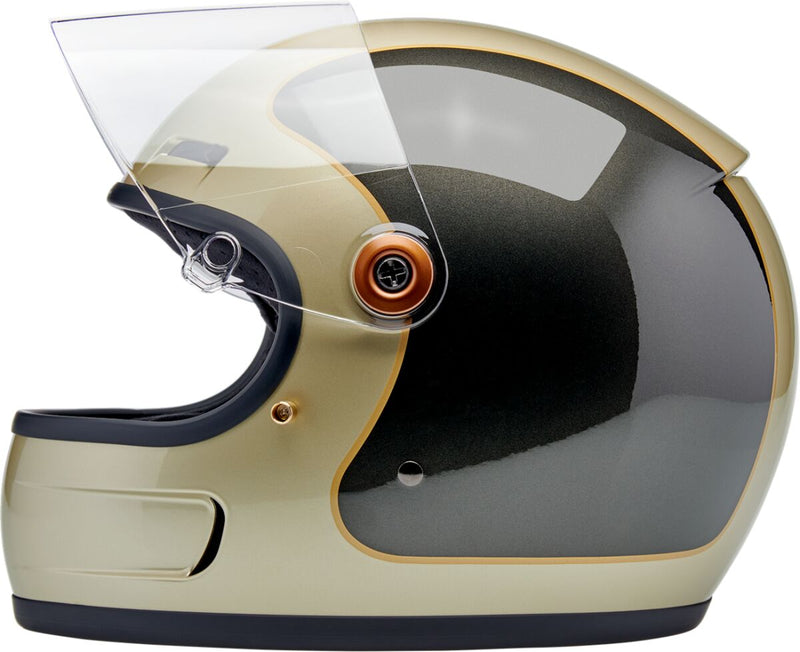 Biltwell Gringo SV Helmet Gloss Grey Brown XL Full Face Each