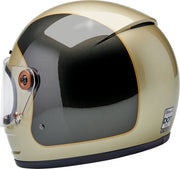 Biltwell Gringo SV Helmet Gloss Grey Brown XL Full Face Each
