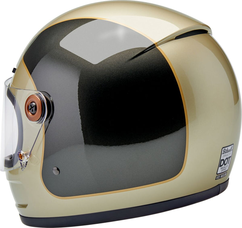 Biltwell Gringo SV Helmet Gloss Grey Brown XL Full Face Each