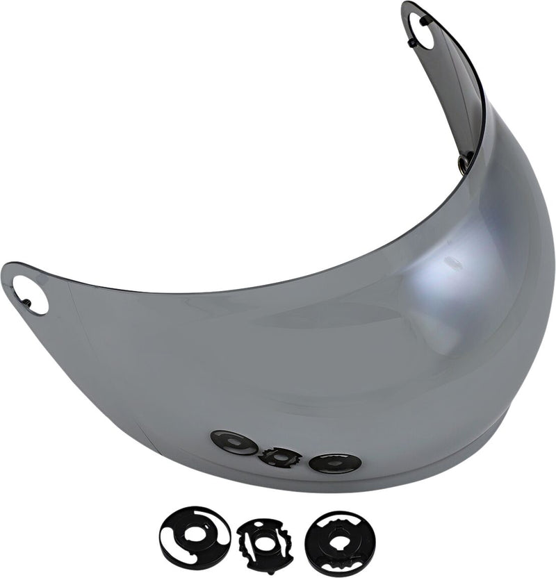 Biltwell Gringo S Helmet Gen 2 Bubble Shield Chrome Mirror Silver One Size Outer Shield Polycarbonate Each