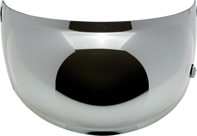 Biltwell Gringo S Helmet Gen 2 Bubble Shield Chrome Mirror Silver One Size Outer Shield Polycarbonate Each