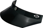 Biltwell 3-Snap Moto Helmet Visor Peak Black Gloss One Size Polycarbonate