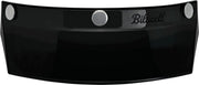 Biltwell 3-Snap Moto Helmet Visor Peak Black Gloss One Size Polycarbonate Each