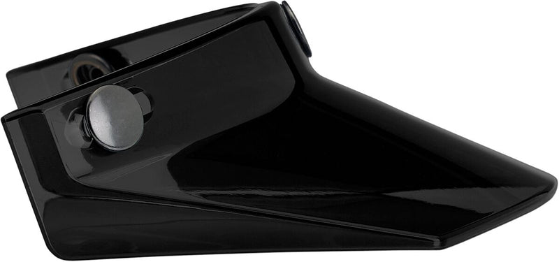 Biltwell 3-Snap Moto Helmet Visor Peak Black Gloss One Size Polycarbonate Each