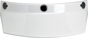 Biltwell 3-Snap Moto Helmet Visor Peak Gloss White One Size Polycarbonate Each