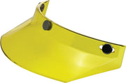 Biltwell 3-Snap Moto Helmet Visor Peak Gloss Yellow One Size Polycarbonate