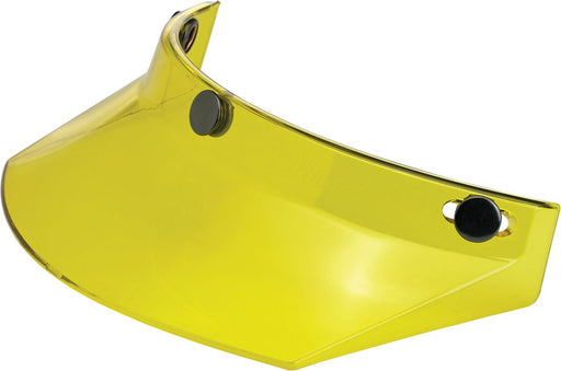 Biltwell 3-Snap Moto Helmet Visor Peak Gloss Yellow One Size Polycarbonate