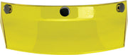 Biltwell 3-Snap Moto Helmet Visor Peak Gloss Yellow One Size Polycarbonate Each
