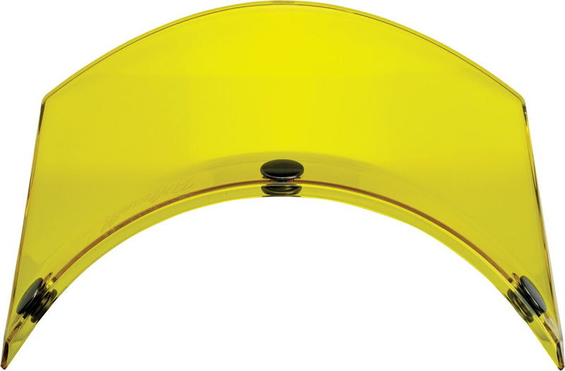 Biltwell 3-Snap Moto Helmet Visor Peak Gloss Yellow One Size Polycarbonate Each