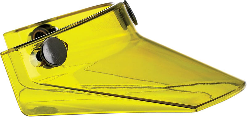 Biltwell 3-Snap Moto Helmet Visor Peak Gloss Yellow One Size Polycarbonate Each