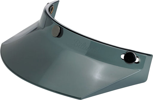 Biltwell 3-Snap Moto Helmet Visor Peak Gloss Smoke Grey One Size Polycarbonate
