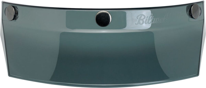 Biltwell 3-Snap Moto Helmet Visor Peak Gloss Smoke Grey One Size Polycarbonate Each