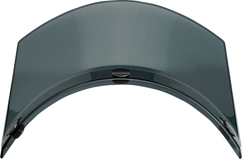 Biltwell 3-Snap Moto Helmet Visor Peak Gloss Smoke Grey One Size Polycarbonate Each