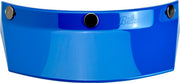 Biltwell 3-Snap Moto Helmet Visor Peak Blue One Size Polycarbonate Each