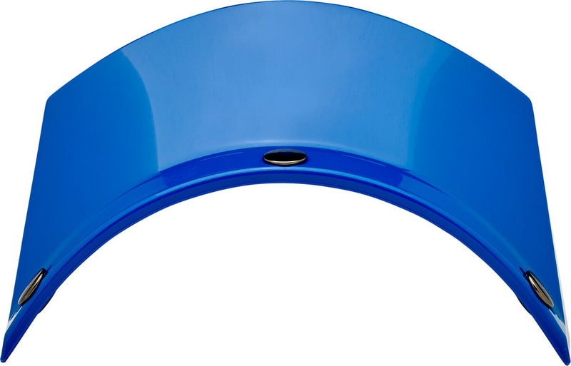 Biltwell 3-Snap Moto Helmet Visor Peak Blue One Size Polycarbonate Each