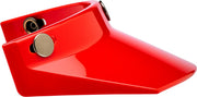 Biltwell 3-Snap Moto Helmet Visor Peak Red One Size Polycarbonate Each
