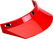 Biltwell 3-Snap Moto Helmet Visor Peak Red One Size Polycarbonate Each
