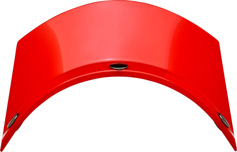 Biltwell 3-Snap Moto Helmet Visor Peak Red One Size Polycarbonate Each