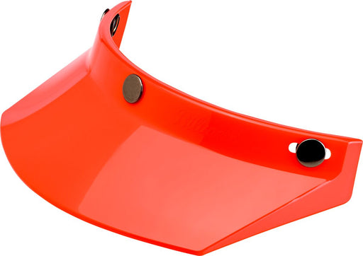 Biltwell 3-Snap Moto Helmet Visor Peak Orange One Size Polycarbonate