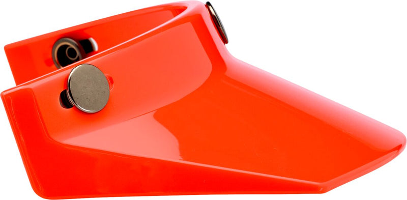 Biltwell 3-Snap Moto Helmet Visor Peak Orange One Size Polycarbonate Each