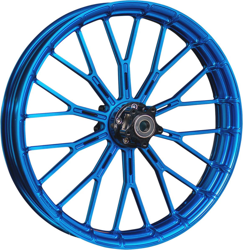 Arlen Ness Blue Front Forged Billet Y-Spoke 21 x 3.5 Rim