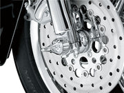Kuryakyn Roman Axle Caps For Various Harley-Davidson Motorcycles (See Fitment List) In Chrome