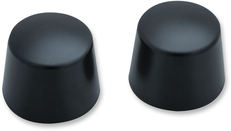 Kuryakyn Front Axle Nut Caps For Various Harley-Davidson Motorcycles (See Fitment List) In Satin Black