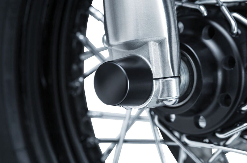 Kuryakyn Front Axle Nut Caps For Various Harley-Davidson Motorcycles (See Fitment List) In Satin Black