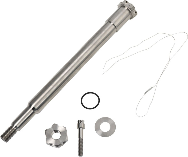 Trask Axle Kit for 2008-2024 Harley-Davidson Silver Front Titanium #TM-2981