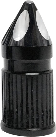 Avon Valve Stem Cap in Black & Chrome Spike Style