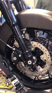 Alloy Art Black Anodised Lower Front Fork Legs for 2014-2020 Harley-Davidson Touring Motorcycles