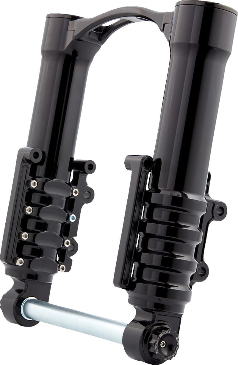 Arlen Ness Black MethodÂ® "No Flex" Fork Legs w/ Axial Caliper Mounts for 2014-2025 Harley-Davidson Trike and 2014-2025 Harley-Davidson Touring Motorcycles