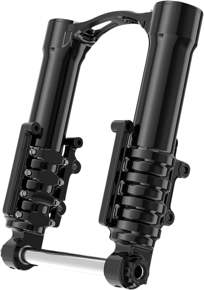Arlen Ness Black MethodÂ® "No Flex" Fork Legs w/ Axial Caliper Mounts for 2014-2025 Harley-Davidson Trike and 2014-2025 Harley-Davidson Touring Motorcycles