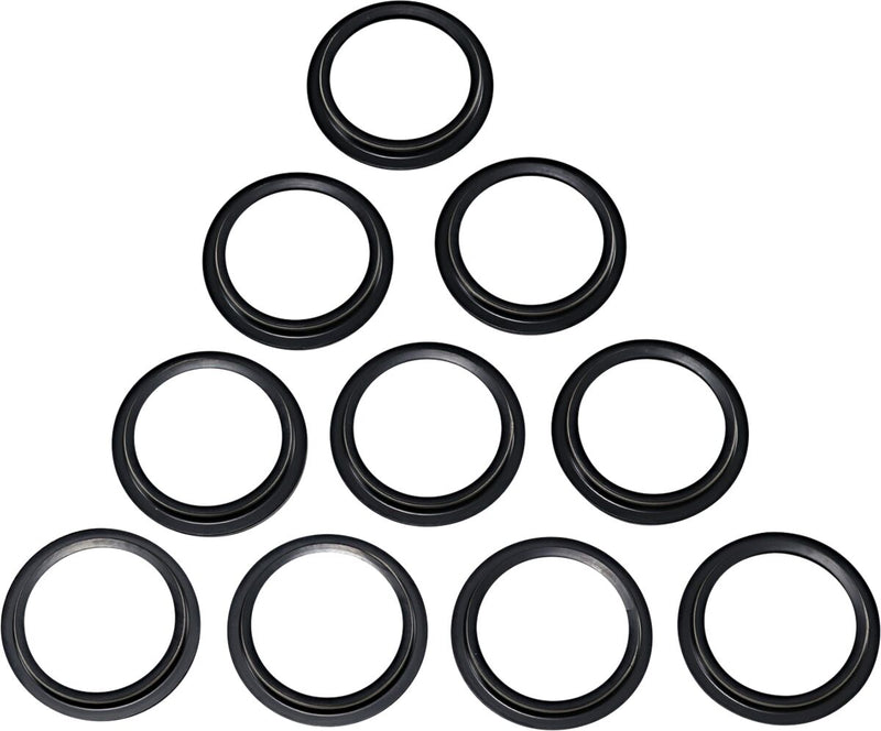 Drag Specialties Fork Seals/Dust Seals 10-Pack Fits Harley-Davidson Dyna, Softail, Sportster, Touring, Trike, V-Rod Models 2002-2024
