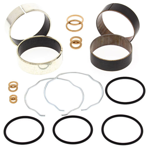 All Balls fork slider bushing kit Honda: 90, 91, 92, 93-97, 98-03  750 XRL AFRICA TWIN (Euro)  Kawasaki: 09-13  1700 VN CLASSIC; 09-13, 14  1700 VN NOMAD  Suzuki: 04-06, 07-08, 09-11  650 DL; 07-11, 12-21  650 DL ABS; 17-21  650 DL XT ABS  Triumph: 99-01