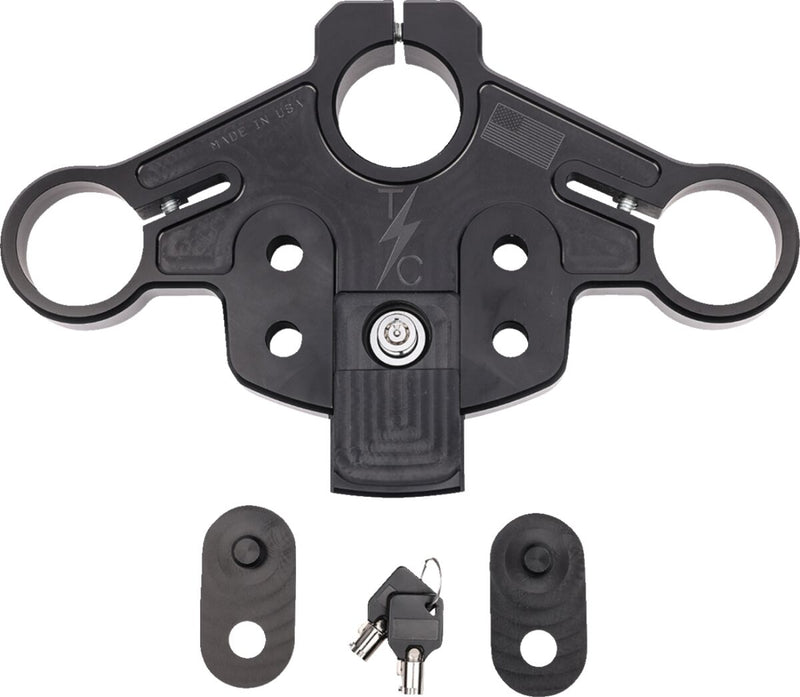 Thrashin Supply Co. Top Triple Tree In Black For 2014-2023 Road Glide Models
