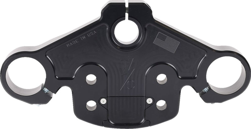 Thrashin Supply Co. Top Tree for 2024-2025 Harley-Davidson FLTRX 1923 ABS Triple Tree Black 6061-T6 Aluminium #TSC-2921-1