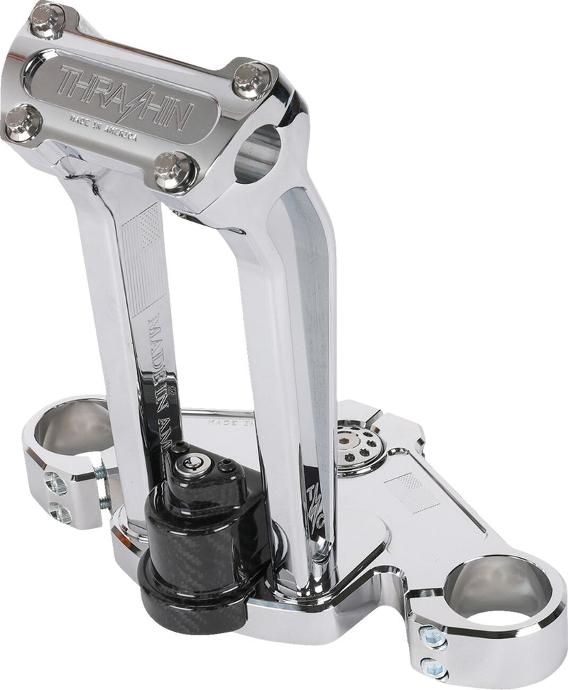 Thrashin Supply Co. Top Tree for 2024-2025 Harley-Davidson FLTRX 1923 ABS Triple Tree Chrome 6061-T6 Aluminium #TSC-2921-3