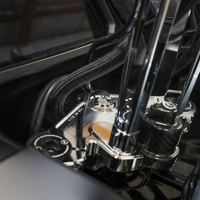 Thrashin Supply Co. Top Tree for 2024-2025 Harley-Davidson FLTRX 1923 ABS Triple Tree Chrome 6061-T6 Aluminium #TSC-2921-3