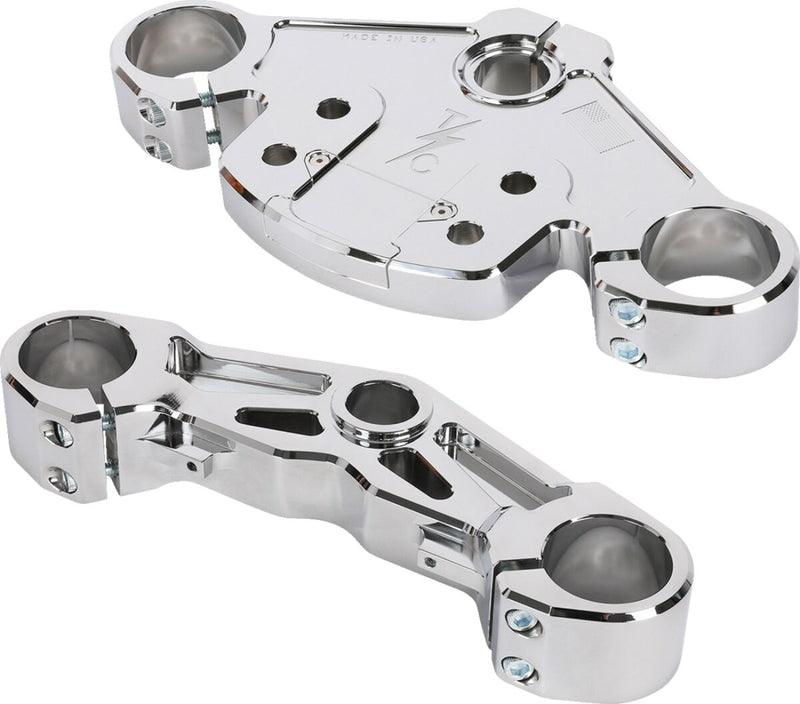 Thrashin Supply Co. Top Tree for 2024-2025 Harley-Davidson FLTRX 1923 ABS Triple Tree Chrome 6061-T6 Aluminium #TSC-2921-3