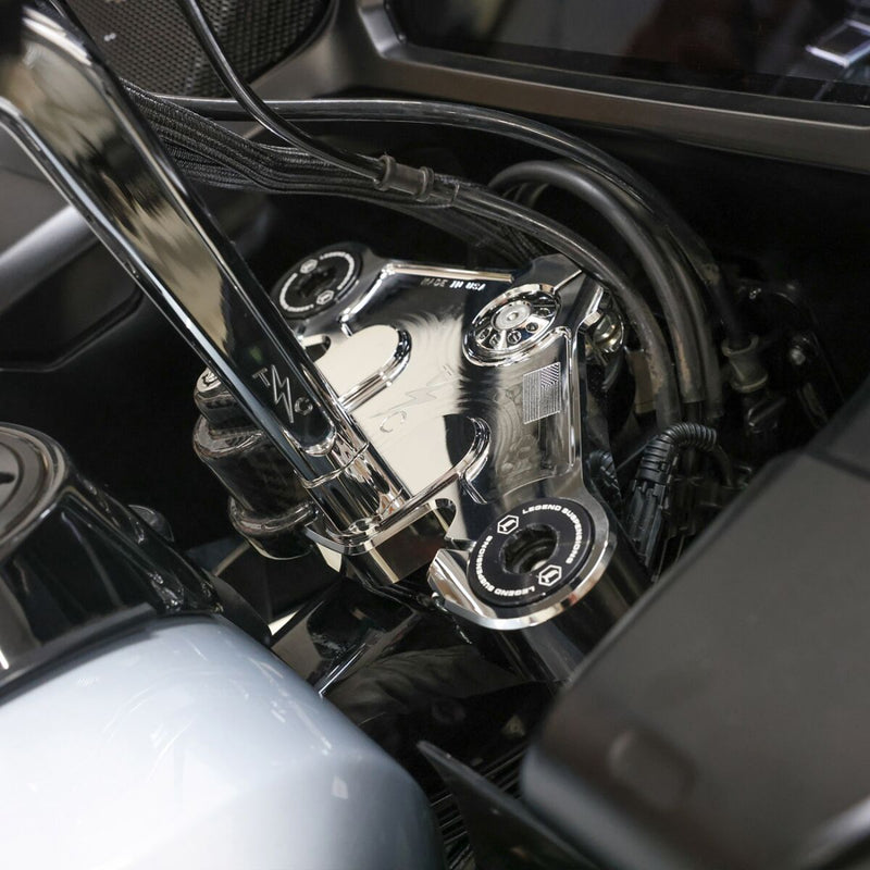 Thrashin Supply Co. Top Tree for 2024-2025 Harley-Davidson FLTRX 1923 ABS Triple Tree Chrome 6061-T6 Aluminium #TSC-2921-3