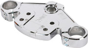 Thrashin Supply Co. Top Tree for 2024-2025 Harley-Davidson FLTRX 1923 ABS Triple Tree Chrome 6061-T6 Aluminium #TSC-2921-3