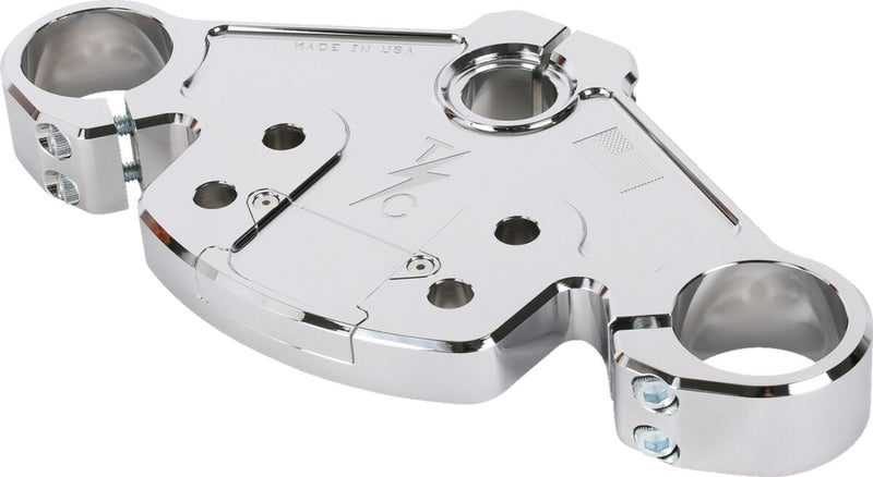 Thrashin Supply Co. Top Tree for 2024-2025 Harley-Davidson FLTRX 1923 ABS Triple Tree Chrome 6061-T6 Aluminium #TSC-2921-3
