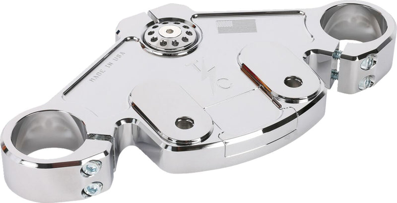 Thrashin Supply Co. Top Tree for 2024-2025 Harley-Davidson FLTRX 1923 ABS Triple Tree Chrome 6061-T6 Aluminium #TSC-2921-3