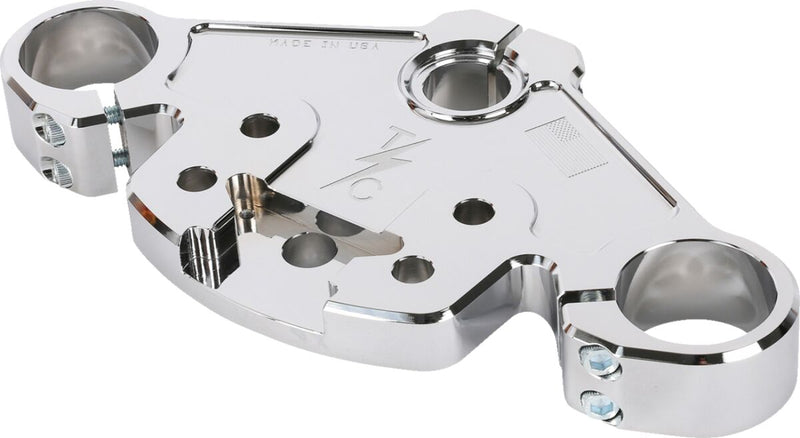 Thrashin Supply Co. Top Tree for 2024-2025 Harley-Davidson FLTRX 1923 ABS Triple Tree Chrome 6061-T6 Aluminium #TSC-2921-3