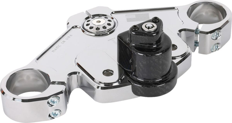 Thrashin Supply Co. Top Tree for 2024-2025 Harley-Davidson FLTRX 1923 ABS Triple Tree Chrome 6061-T6 Aluminium #TSC-2921-3