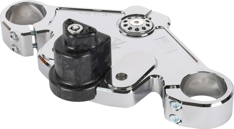 Thrashin Supply Co. Top Tree for 2024-2025 Harley-Davidson FLTRX 1923 ABS Triple Tree Chrome 6061-T6 Aluminium #TSC-2921-3