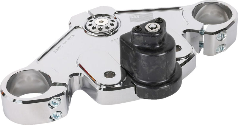 Thrashin Supply Co. Top Tree for 2024-2025 Harley-Davidson FLTRX 1923 ABS Triple Tree Chrome 6061-T6 Aluminium #TSC-2921-3