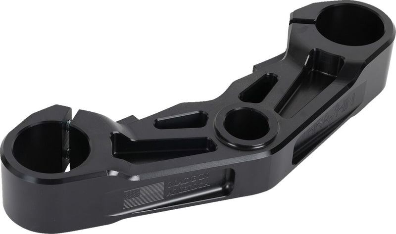 Thrashin Supply Co. Bottom Tree for 2024-2025 Harley-Davidson FLTRX 1923 ABS Triple Tree Black 6061-T6 Aluminium #TSC-2922-1