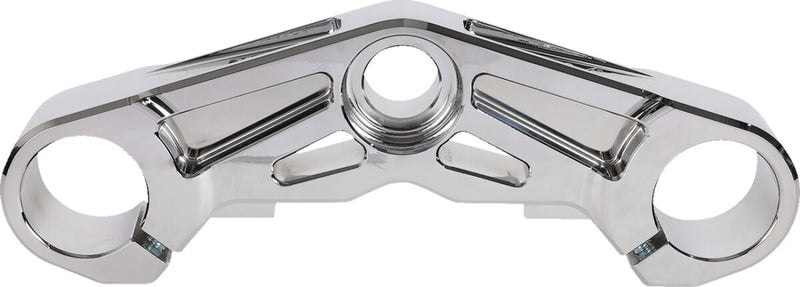 Thrashin Supply Co. Bottom Tree for 2024-2025 Harley-Davidson FLTRX 1923 ABS Triple Tree Chrome 6061-T6 Aluminium #TSC-2922-3